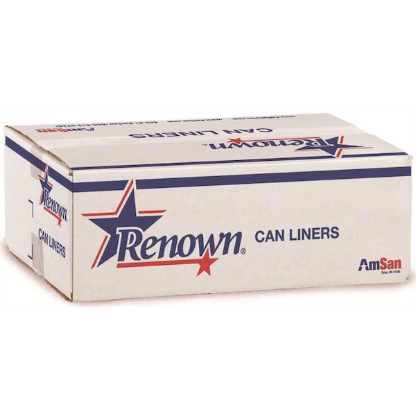 25 Gal. in Natural Can Liner 30 in. x 37 in. 8 Mic, 500PK